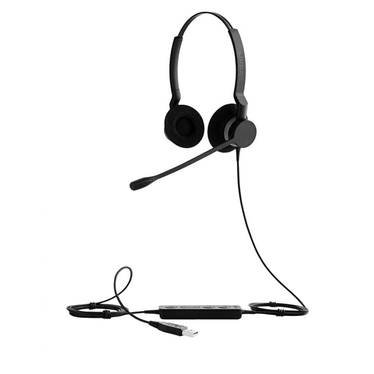Image of Jabra Biz 2300 USB Headset - MS, Stereo, USB-A, Noise Cancelling Microphone (2399-823-109)