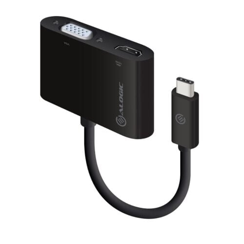 Alogic 2-in-1 USB-C to HDMI VGA Adapter - Male to 2-Female