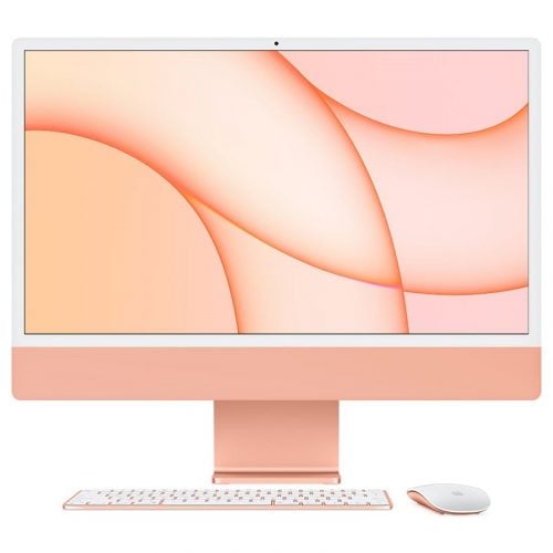 Apple iMac 24" Orange 4.5K Retina Display - Apple M1 Chip, 8-Core CPU, 8-Core GPU
