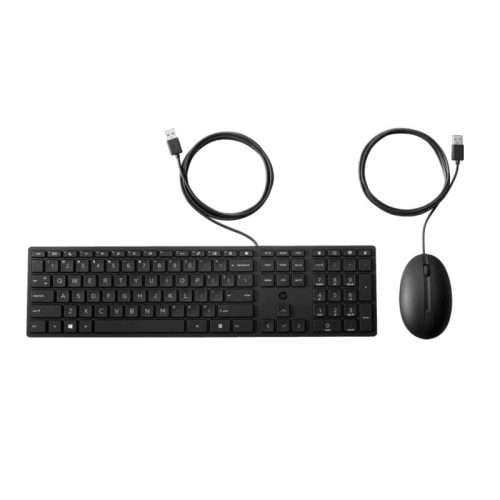 HP Wired Desktop Keyboard and Mouse - 320MK (9SR36AA)