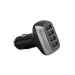 Promate Car Charger – 48W with 4 USB Ports (SCUD-48.BLK)