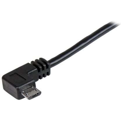 Image of Startech Right Angle Micro USB Cable - 0.5m (USBAUB50CMRA)