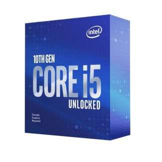 Intel Core i5-10600KF Processor - 6 Core/12 Threads, 4.1GHz, Max Turbo 4.8GHz, LGA1200, 12MB Cache, No Integrated Graphics, No CPU Cooler, Unlocked Processor (BX8070110600KF)